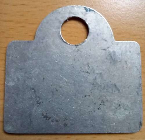 1960 unknown town bicycle license disk