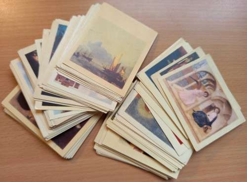 Famous Works of Art part set of 124 cigarette cards with duplicates