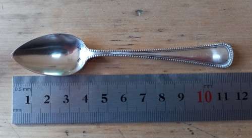Dutch silver teaspoon by Gerritsen (G.2.), with sword mark, 12g