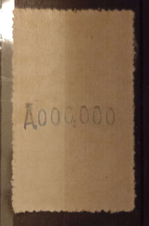 1922 Spain express stamp 20c MH A000,000 control number CV R1000