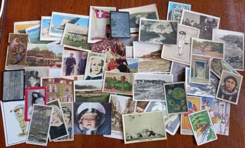 Lot of 50 old cigarette cards