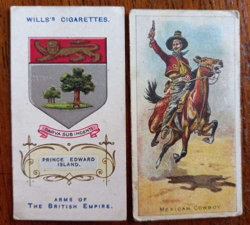 Lot of 12 early Wills cigarette cards