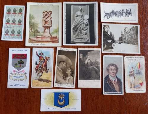 Lot of 12 early Wills cigarette cards
