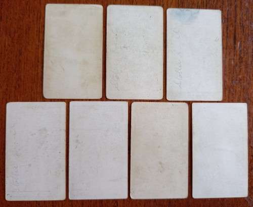British American Tobacco 1930s Cinema Stars 7 cards, plain back