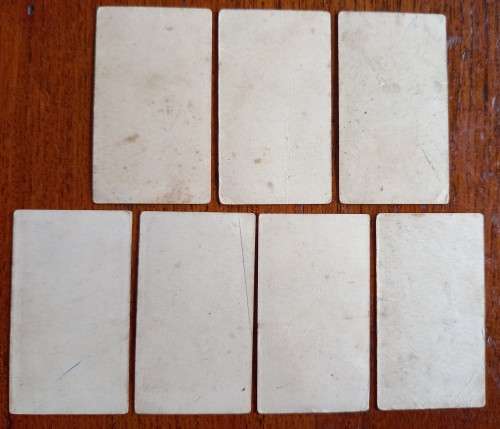 British American Tobacco 1920s Cinema Stars 7 cards, plain back