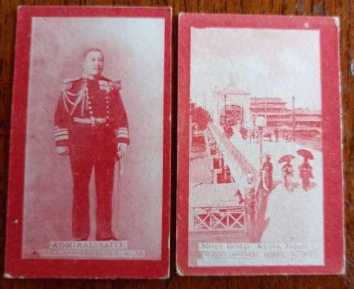 Wills cigarette cards 1905 2 Russo-Japanese series red, CV R450