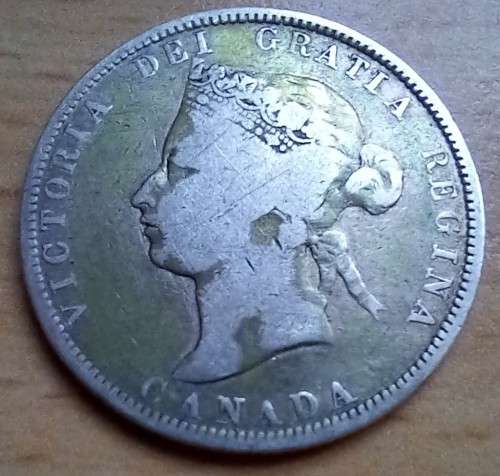 1872 Canada silver 25 Cents - very rare