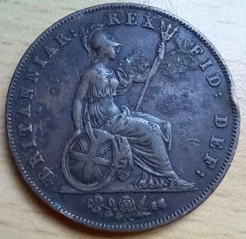 1826 Great Britain Half Penny