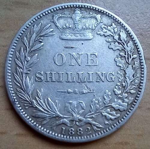 1882 Great Britain silver 1 Shilling *rare