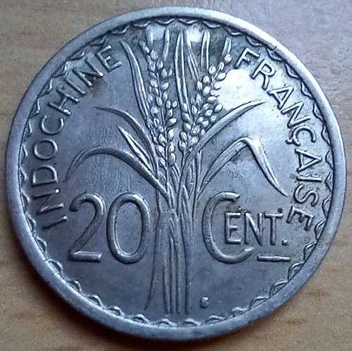 1941 French Indo-China 20 Cents, great coin