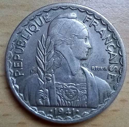 1941 French Indo-China 20 Cents, great coin