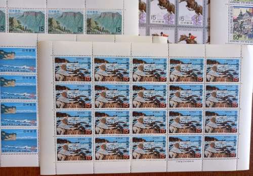1970 Japan lot of 8 sheets of 20 & 2 sheets of 10, all unused