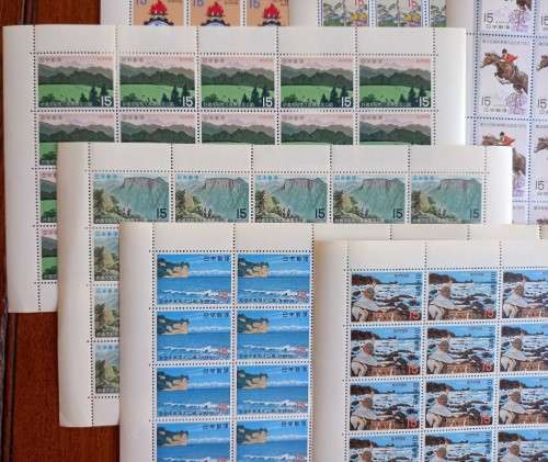 1970 Japan lot of 8 sheets of 20 & 2 sheets of 10, all unused