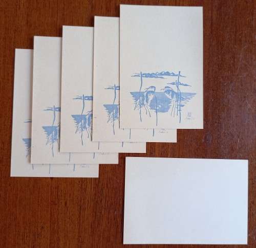 1971 Japan lot of 6 unused prepaid postcards