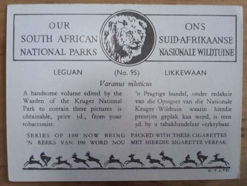 150+ Our SA National Parks cigarette cards 1941