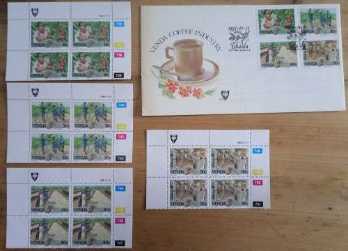 Venda lot of 14 FDCs, 56 control blocks 1983-1988
