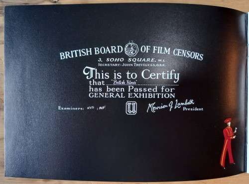 Great Britain 1985 `British Films` stamp presentation pack booklet with 5 MNH stamps