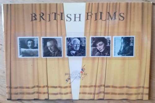 Great Britain 1985 `British Films` stamp presentation pack booklet with 5 MNH stamps