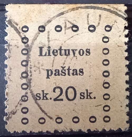 1919 Lithuania 2nd & 3rd Kaunas 20 & 30 SK, used