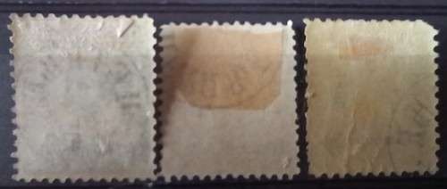 1893 Montenegro lot of 3 used overprints