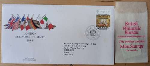 1984 Britain lot of 13 FDCs & 42 MNH stamps, CV$120