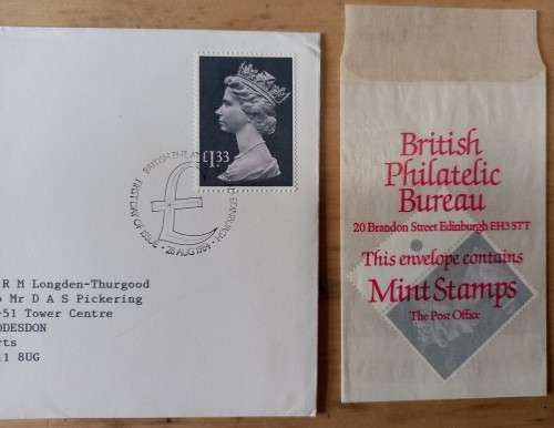 1984 Britain lot of 13 FDCs & 42 MNH stamps, CV$120