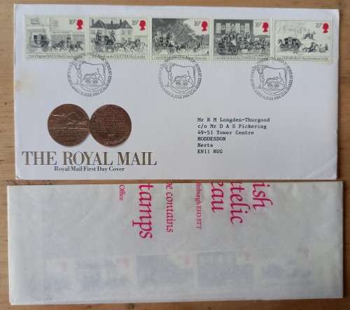 1984 Britain lot of 13 FDCs & 42 MNH stamps, CV$120