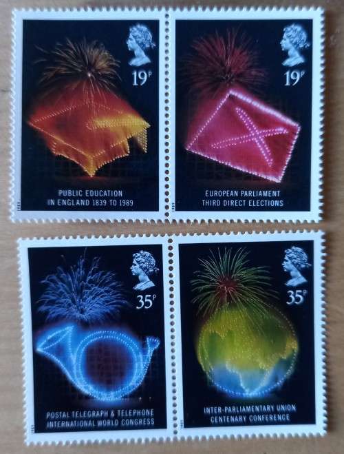 1989 Great Britain lot of 5 FDCs & 20 MNH stamps, CV$60 - see details