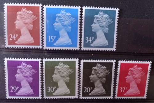 1989 Great Britain Machin 2 FDCs & 7 MNH stamps