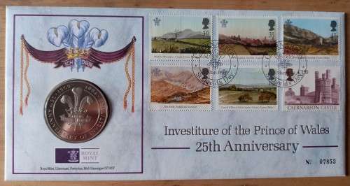 1994 Great Britain Prince of Wales FDC with proof medallion