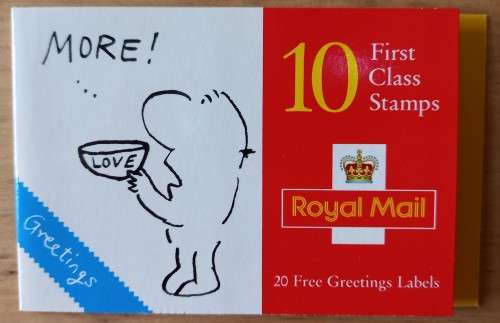 1996 Great Britain unused `Cartoons` stamp booklet