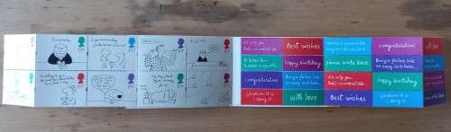 1996 Great Britain unused `Cartoons` stamp booklet