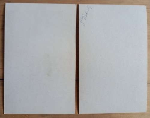 Lot of 6 Springbok Radio presenters postcards with related correspondence 1954