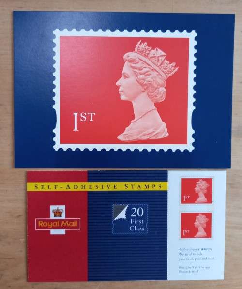 1993 Great Britain self-adhesive Machin FDC + unused stamp booklet of 20