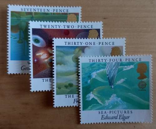 1985 Great Britain lot of 10 FDCs & 32 MNH stamps, CV$90