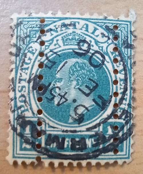 Natal 1902 1/2P error used - 2 additional rows of perfs