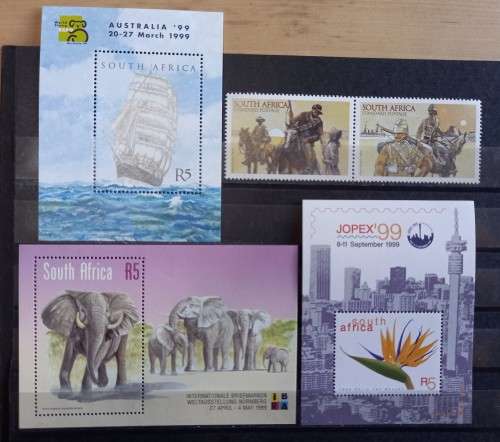 1999 RSA lot of 15 minisheets & mint stamps CV R1000 MNH