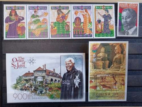1999 RSA lot of 15 minisheets & mint stamps CV R1000 MNH