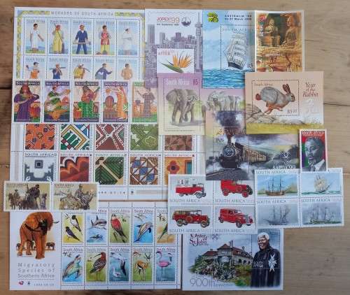 1999 RSA lot of 15 minisheets & mint stamps CV R1000 MNH