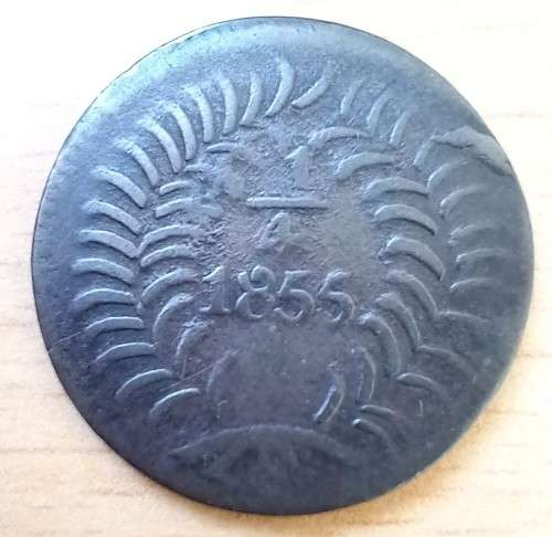 1855 Mexico 1/4 Real