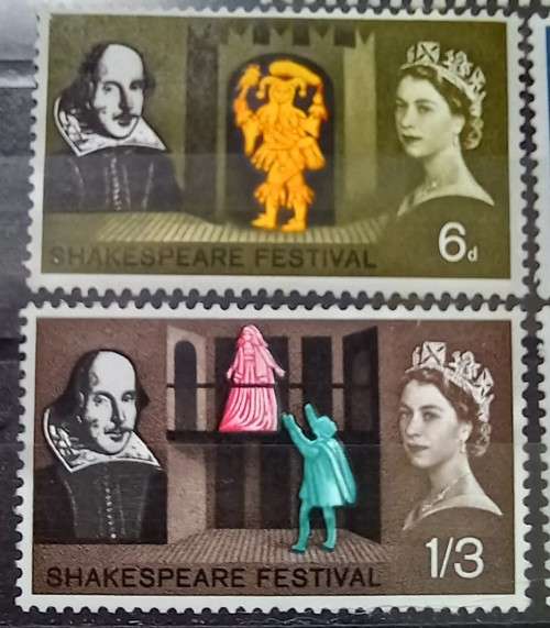 1964 Great Britain full set of Shakespeare stamps MNH