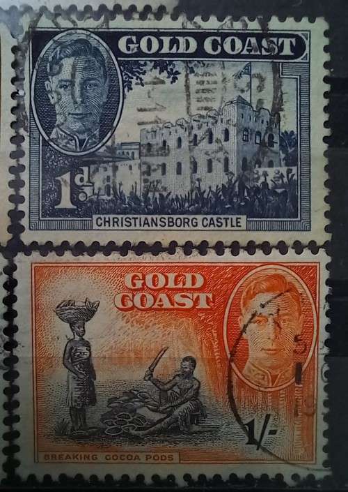 1948  Australia Gold Coast part set of 6 used stamps