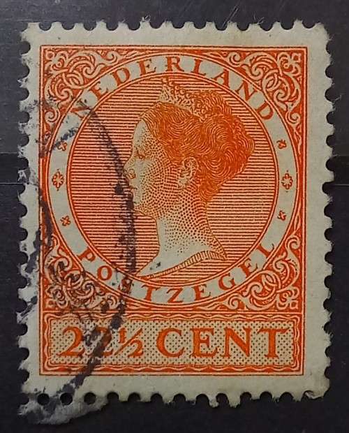 1939 Netherlands 22 1/2 Cents used, rare orange