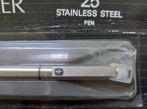Parker 25 stainless steel pen in original packaging - unopened, Medium