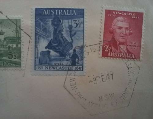 1947 Australia registered souvenir cover to Cape Town