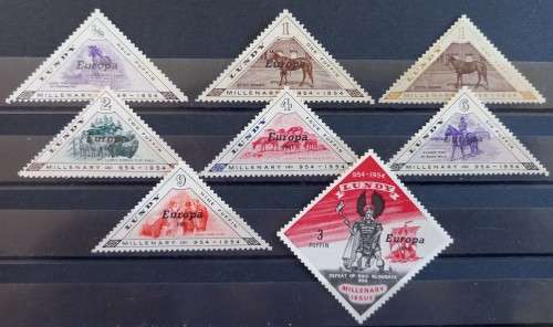 1953 Lundy Island Coronation set of 7 MH + 1 free