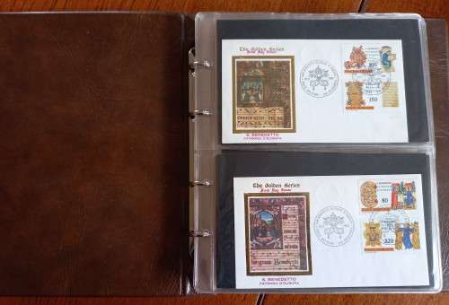 Vatican City 3 folders of the Golden Series FDCs 1972 to August 1987 - 170+ FDCs