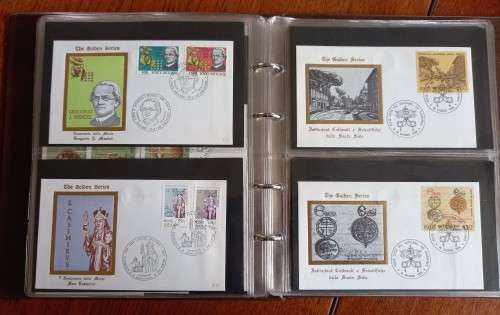 Vatican City 3 folders of the Golden Series FDCs 1972 to August 1987 - 170+ FDCs