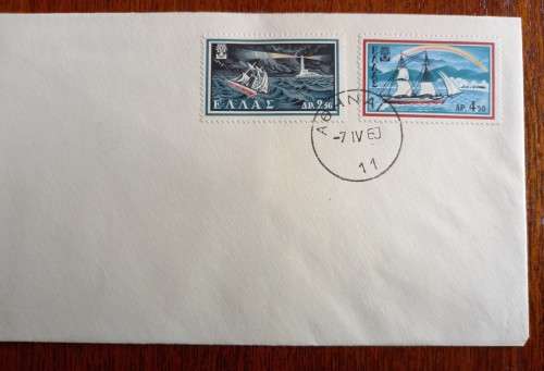 Greece 7 April 1960 pair of covers World Refugee Year, including Jean Cocteau