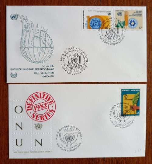 United Nations Vienna lot of 9 FDCs 1979-1982